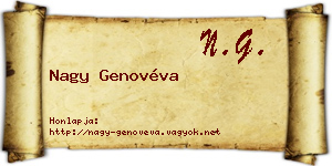 Nagy Genovéva névjegykártya