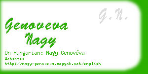 genoveva nagy business card